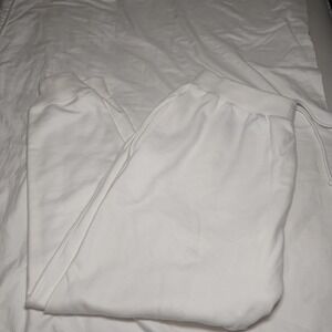 Champion Men's‎ Reverse Weave Sweatpants White 2X Pockets Drawstring Tapered Leg